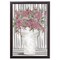 12" x 16" Pink Posies II Framed Wall Art, Contemporary Nature Home Décor, Glass Facing and Hanging Hardware Included
